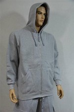 1 NEW PRO CLUB HEAVY WEIGHT FLEECE FULL ZIP HOODIE SWEATSHIRT GRAY S-7XL 1PC