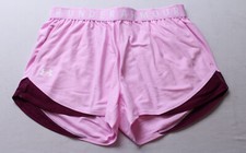 Under Armour Womens Play Up Short 3.0 Stellar CD4 Pink/Purple Gemini Medium NWT