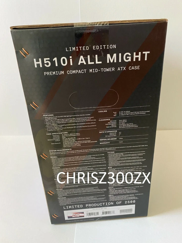 NZXT My Hero Academia H510i All Might Limited Edition Compact Mid-Tower PC CASE - Image 4 of 4