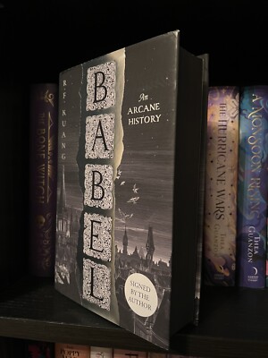 Babel R F Kuang handsignierte Wassersteine exklusiv schwarz gesprühte Kanten 1./1. HB