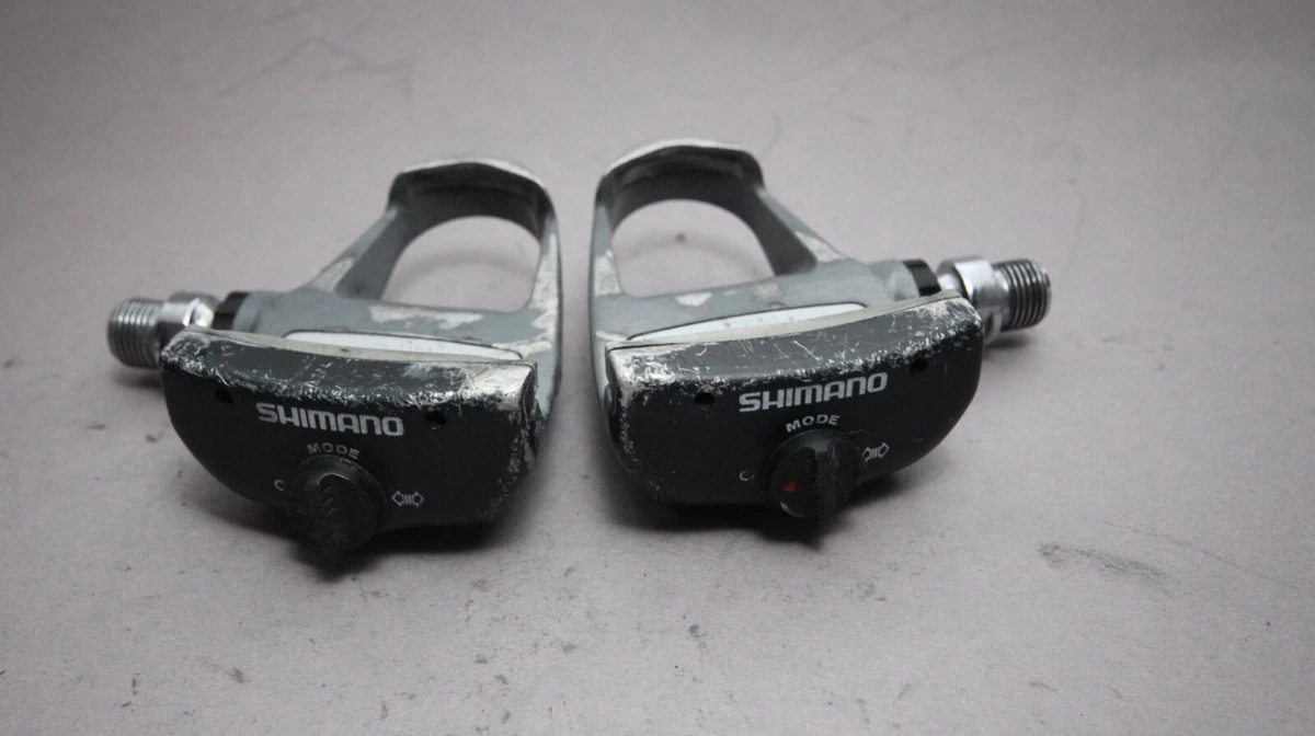Pédales Vintage Shimano Ultegra 600 PD-6207 - Axe 9/16 Avec Pinces à Orteils - Occasion Japon