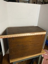 Antique Magic Lantern Wooden Slide Projector With Original Wood Box