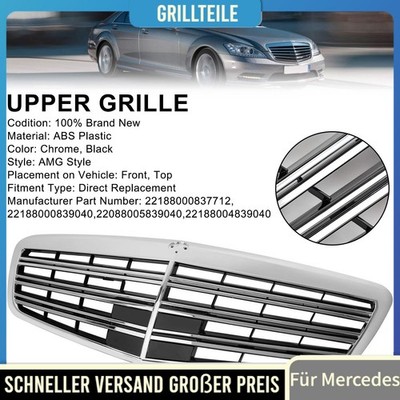 Front Grille Grill Für Mercedes Benz S-Class W221 S550 S600 S63 S65 Chrome