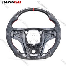Real Carbon Fiber Sport Flat Steering Wheel For Chevrolet Camaro 2012-2015
