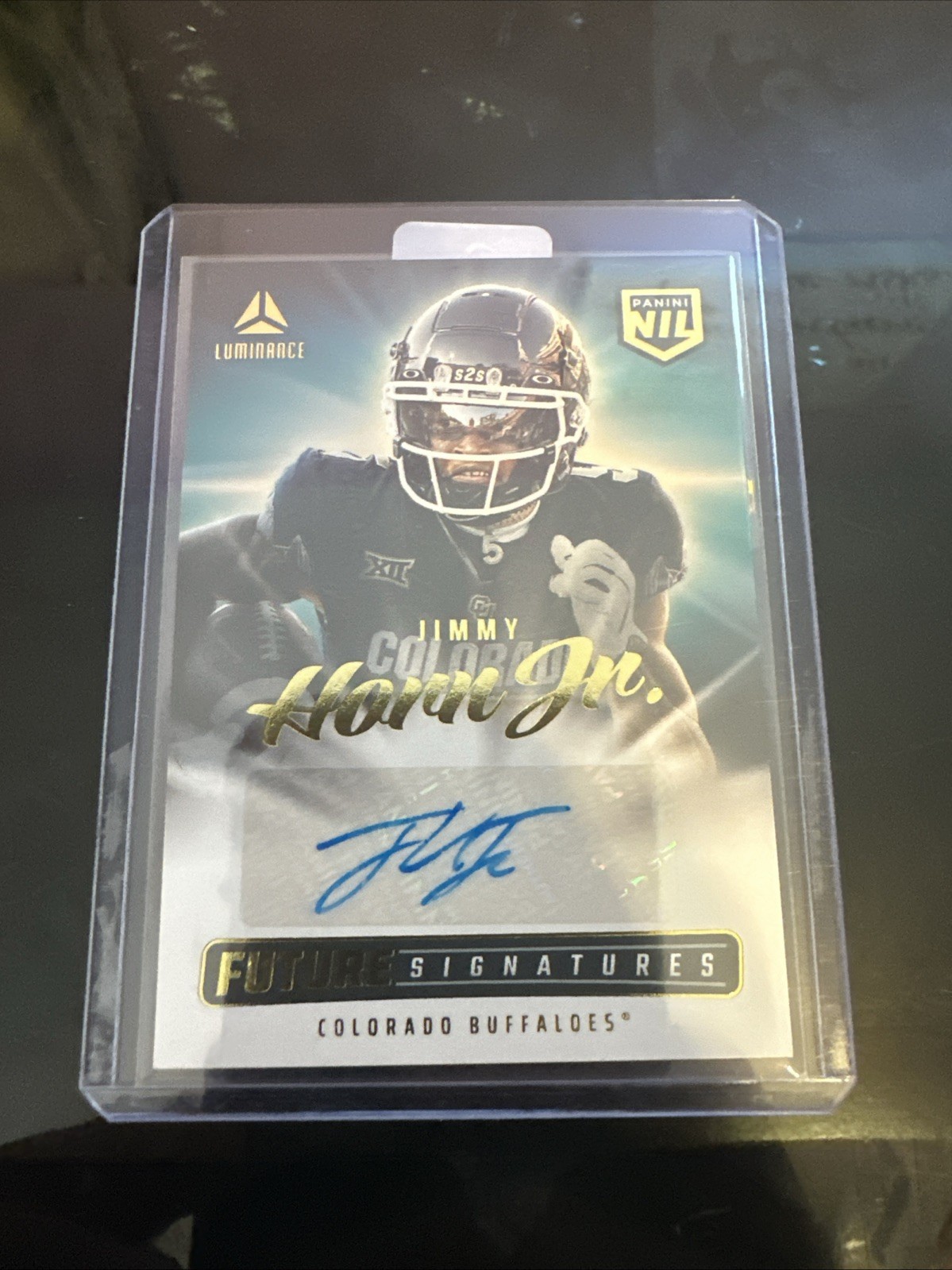 2025 Panini Luminance Jimmy Horn Jr Future Signatures Auto NIL Colorado GOLD