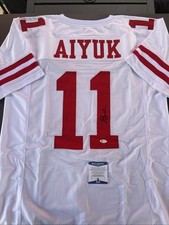 Brandon Aiyuk Autographed Signed XL Custom 49ers Jersey-Beckett Witnessed