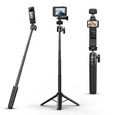 Mini Tripod for Camera, 24.61"/62.5cm Tripod Selfie Stick with 5 Levels Adjus...