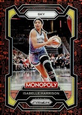 2024 Panini Prizm Monopoly WNBA #36 Isabelle Harrison Red Classic Icons Prizms