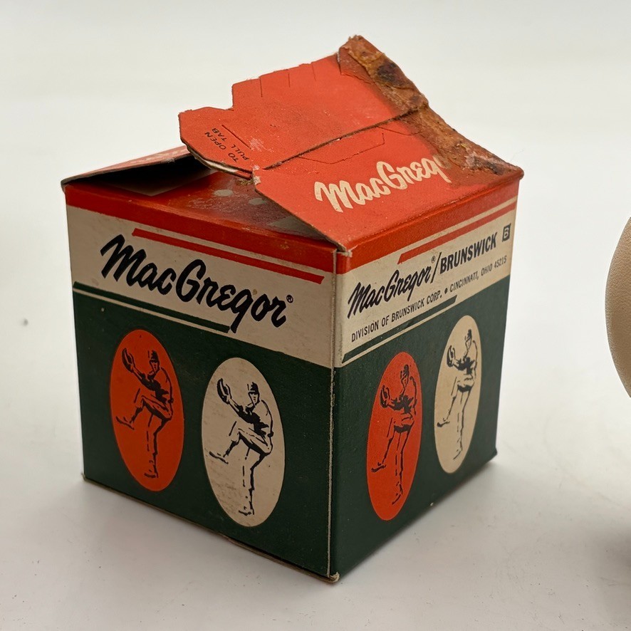 VTG MacGregor Horse Hide Official Little League Ball W/ Box B76C