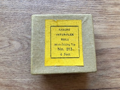 Box Only Vintage Rabone Inter-flex Lineal Maßband 313 Box Only 