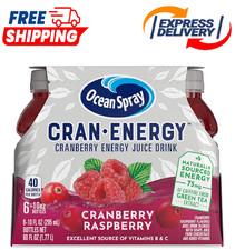 Ocean Spray, Cran-Energy Cranberry Raspberry Energy Juice Drink, 10 Fl Oz Bottle