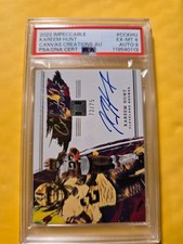 2022 Panini Impeccable - Canvas Creations Kareem Hunt #CC-KHU /75 (AU)