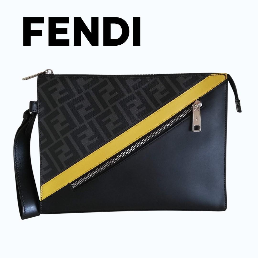 FENDI Diagonal second bag 7VA491 Good condition