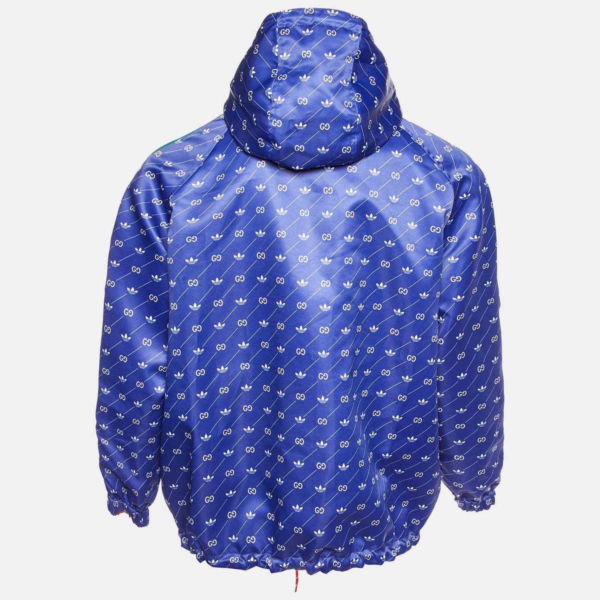 Gucci x Adidas Red/Blue Monogram Print Synthetic Reversible