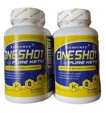 2btls. XEMENRY ONE SHOT PURE KETO ADVANCED METABOLIC SUPPORT 60 Capsules Each