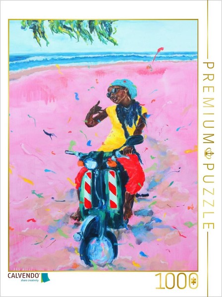 Calvendo Puzzle Roller Girl | 1000 Pieces, Finished Size 25.2 × 18.9 In (64 × 48-image