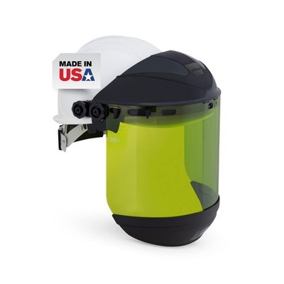Full Face Shield Mask with Hard Hat - Arc Flash Rated Protective Mask for Wor...