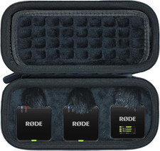 Case Compatible with R DE Rode Wireless GO Gen 3 III/II Compact Wireless Mic,Bla