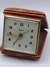 Safari Vintage Reisewecker Sammlerst&uuml;ck Made In Great Britain