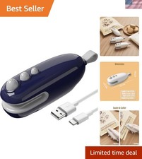 Mini Bag Sealer with Cutter, Rechargeable, Handheld Heat Sealer Machine with ...
