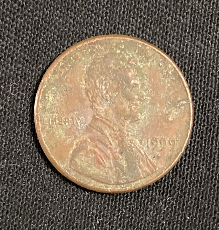 1999 Floating Roof Penny Odd M America Circulated Condition Lincoln Cent 