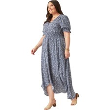 Hayden Nwot Ditsy Floral Buttoned Maxi Dress Size 3XL