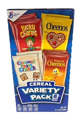 General Mills Breakfast Cereal Variety Pack 9.14 oz