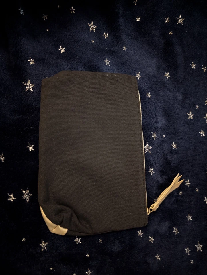 IPSY Glam September 2018 Black Gold Eyelashes Makeup Travel School Cosmetic Bag - Image 2 of 3