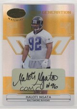 2006 Leaf Certified Materials Mirror Gold Signatures /25 Haloti Ngata Auto 0c6