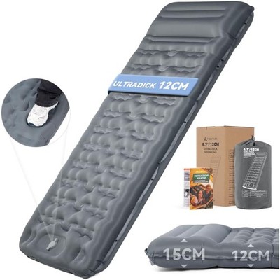 HIKENTURE Isomatte Camping, 12CM Ultradicke Isomatte Ultraleicht mit Kissen