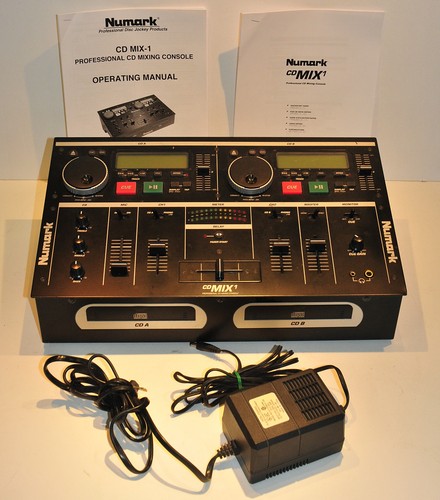 TESTED Numark CD MIX 1 Professional DJ CD Mixing Console + Power Supply & Manual