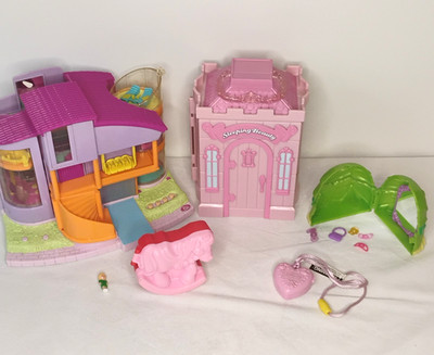 Lot of 6 Vtg Toys: Polly Pocket, Sleeping Beauty, Cabbage Patch & More - READ