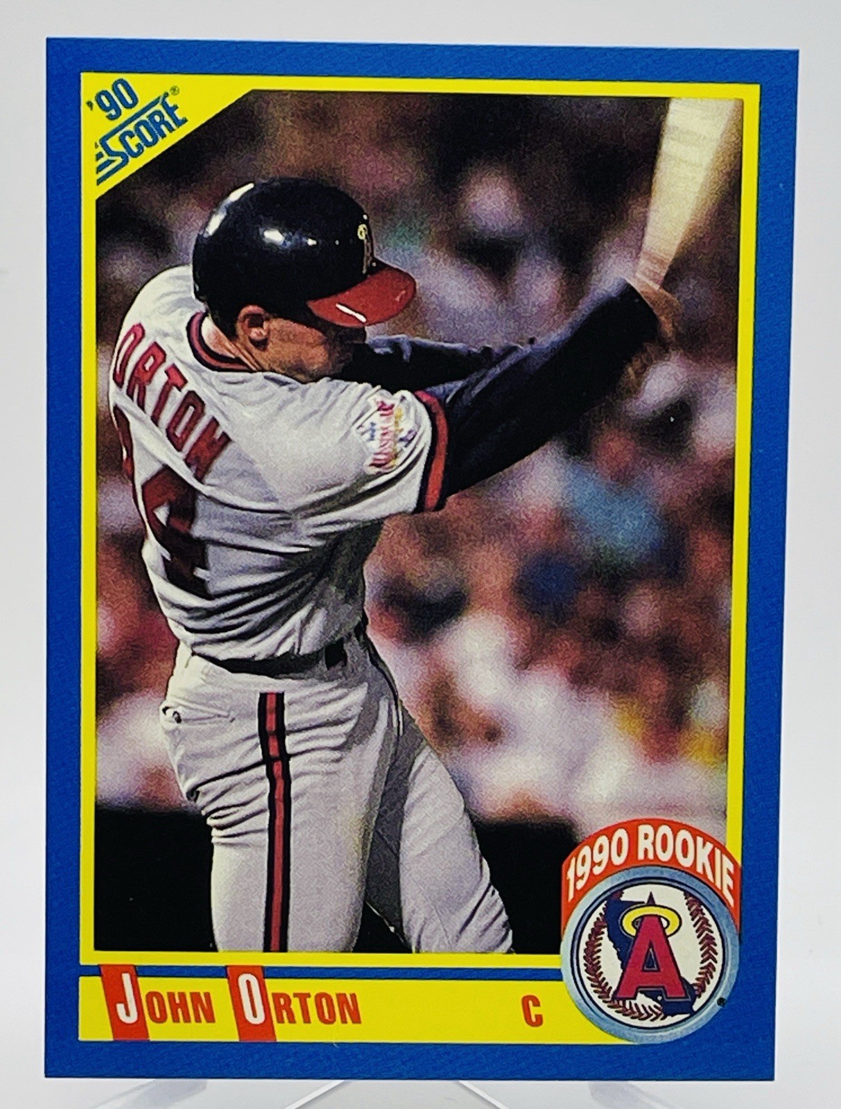 1990 Score John Orton RC #582 Los Angeles Angels
