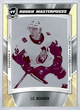 J.C. Beaudin 2019-20 UD The Cup Masterpieces Printing Plate Rookie 1/1 #ICE-62