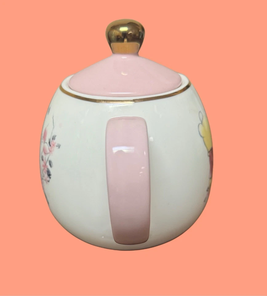 The Disney Store Winnie The Pooh Piglet Cherry Blossom, Ceramic Teapot NEW - Image 4 of 4