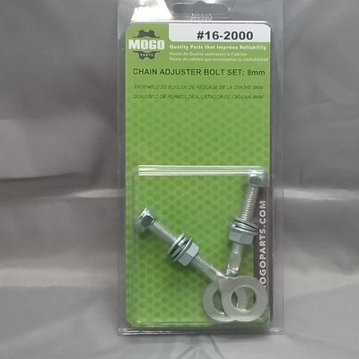 NEW MOGO PARTS 16-2000 CHAIN TENSION ADJUSTER BOLTS 2/PK 3X1/2 - 8mm Thread