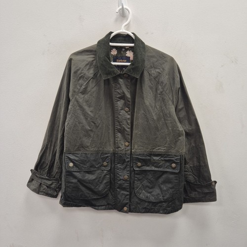 Barbour x National Trust Foxglove Wax Waterproof Floral Green Coat Jacket UK 10 - Bild 1 von 11
