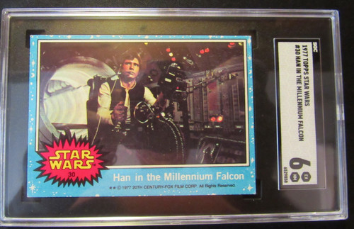 1977 Topps Star Wars #30 Han in the Millennium Falcon — SGC 6