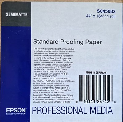 EPSON SEMI-MATTE STANDARD PROOFING PAPER 44'' X 164FT S045082