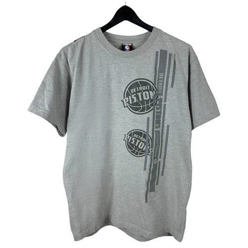 Vintage Y2K NBA Unk Detroit Pistons Grey NBA Basketball Shirt Size M