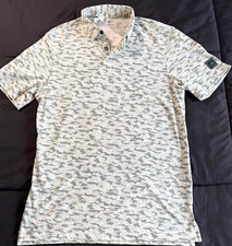Men's adidas New With Tags size small color shadow green/grey camo golf polo