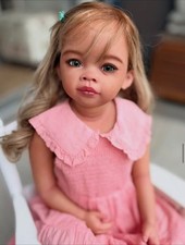 30inch Toddler Girl Reborn Baby Doll Rooted Hair Painted Rebornlove Collect Toy