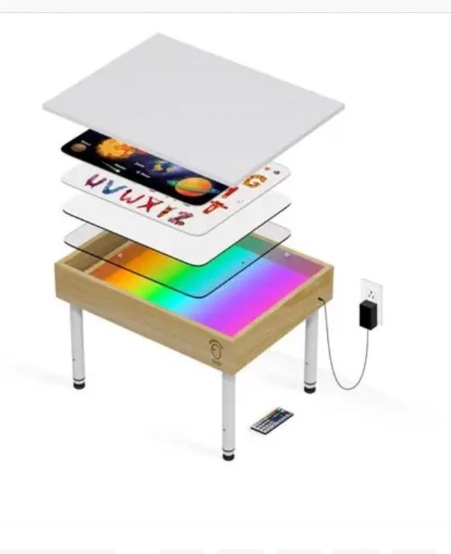 Mesa Multicolor Luz y Sensorial para Niños. Wonder One Blanco. Perfecto estado Foto 4 de 4