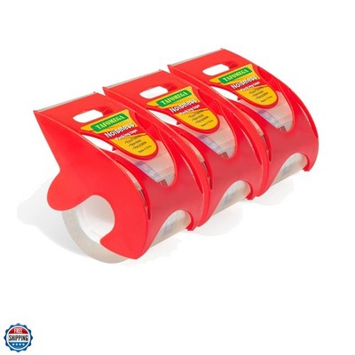 Packing Tape with Dispenser Clear Noiseless Packaging Tape for Shipping Movin...