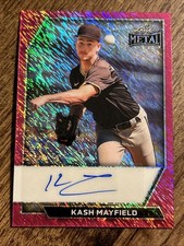 2026 Leaf Metal Baseball Base Auto Kash Mayfield Pink Shimmer #BA-KM1 /6