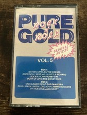 Rock N Roll Pure Gold Volume 5 Cassette Tape 1988 Original Artist Vintage Rock
