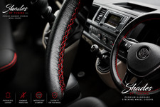 For Subaru SVX 92-97 Black Leather Steering Wheel Cover Handmade