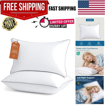 Extra Super Firm PIllows Serta Bed Sleeping Pillow Standard Queen Soft Set of 2