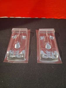  Red Fox Audi R18 Clear Plastic 1/24 Scale Slot Car  Bodies .007 Lot Of 2