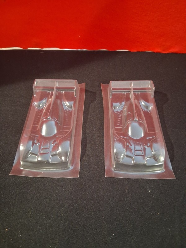  Red Fox Audi R18 Clear Plastic 1/24 Scale Slot Car  Bodies .007 Lot Of 2